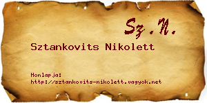 Sztankovits Nikolett névjegykártya